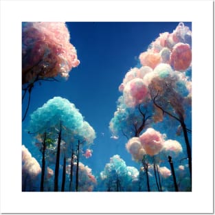 Cotton Candy Trees Posters and Art